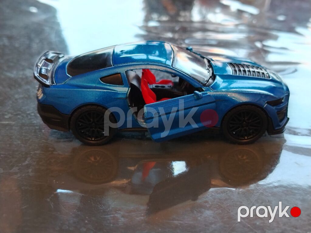 Mavi rəngli metal oyuncaq sport kupe maketi - Korpus: metal gövdə — Modellar, Bakı (4)
