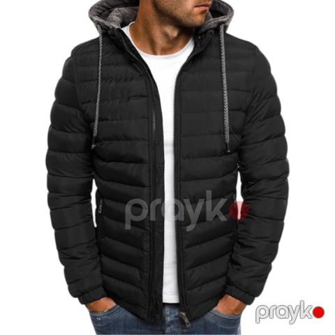 Kişilər üçün gödəkçə EB_1212, qara, parça, ölçü M — Bakı