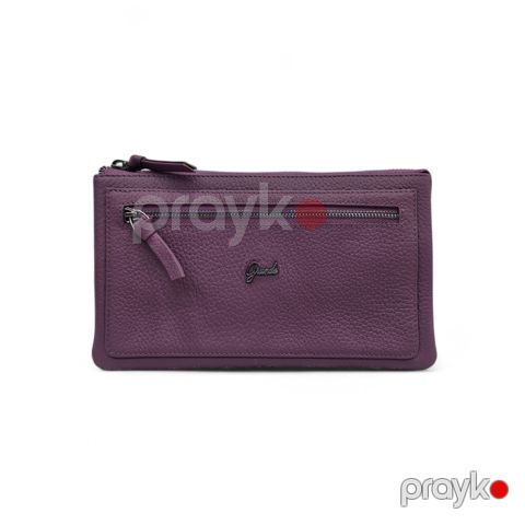 Kross-bodi çanta Grande 2738, bənövşəyi, təbii dəri, 21 sm — Bakı