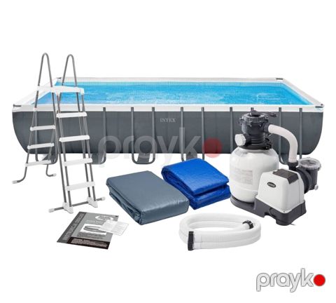 Hovuz Intex 26364, karkas, ölçüsü 732x366x132 sm, tutumu 31805 l — Bakı