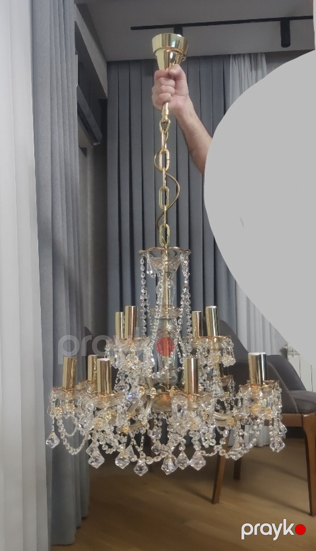 Çılçıraq, 10 və daha çox lampa, Xrustal — Tavan is?qlar? v? cilc?raqlar, Bakı (3)