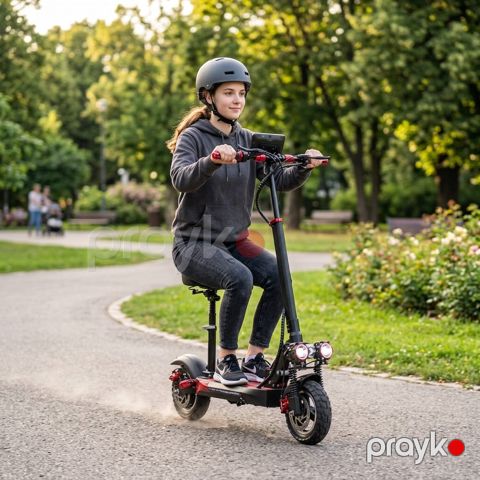 Elektrikli skuter YT100736, 35 km/s, qara — Bakı