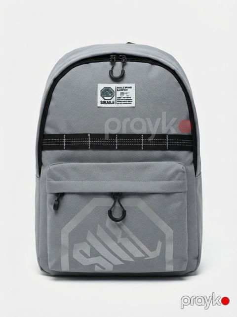 Məktəb çantası 10945, poliester, 5 L, boz — Bakı