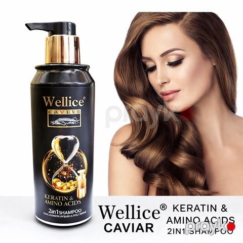Saçlar üçün şampun-kondisioner Wellice Keratin & Amino Acids 500 ml — Bakı