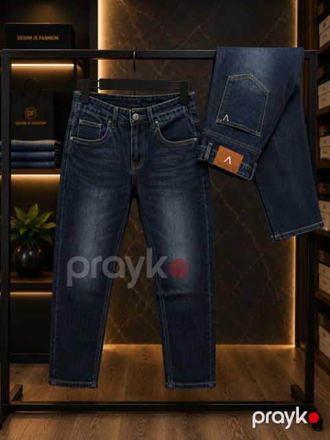 Kişilər üçün düz cins 6312, tünd göy, pambıq, ölçü 31 — Bakı