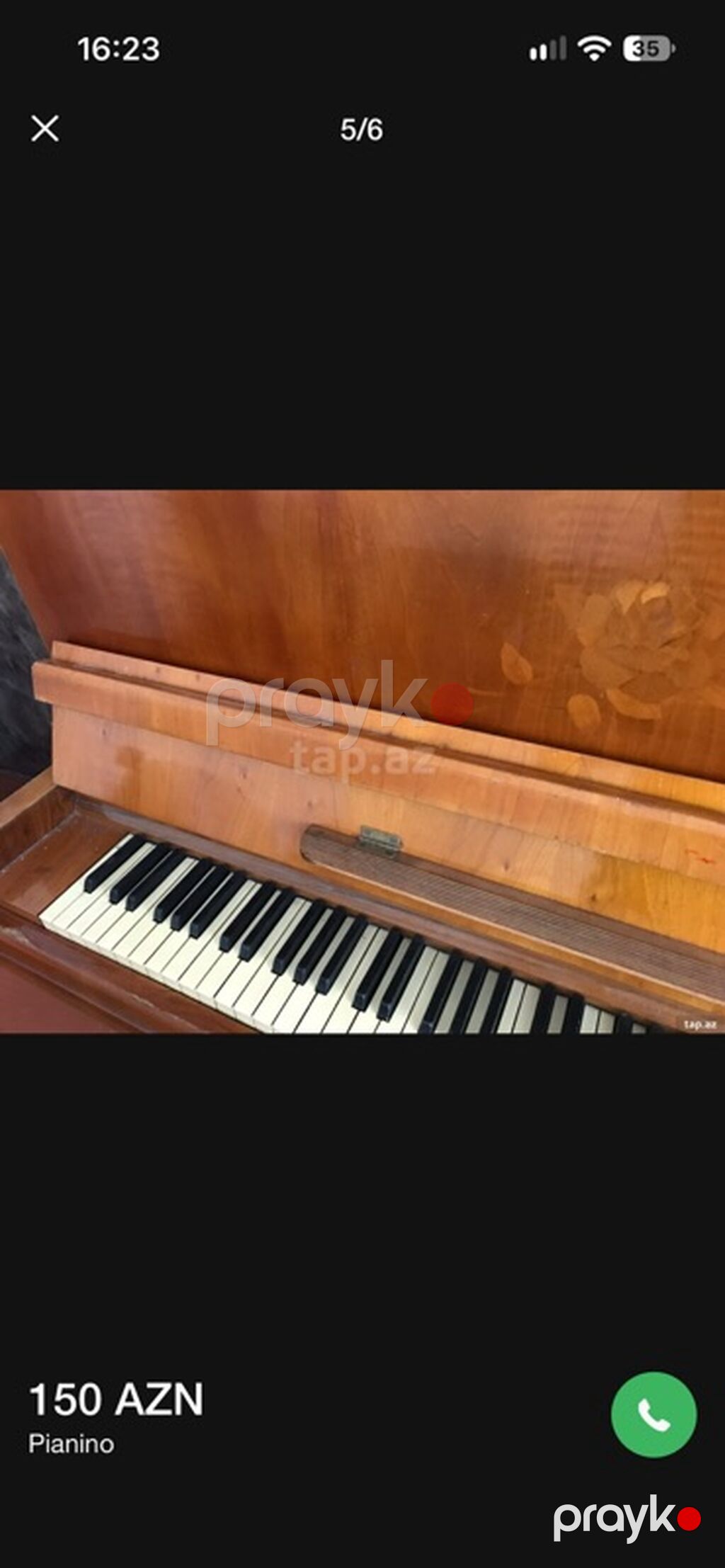 Pianino – dik modellə, klassik taxta korpuslu. - Korpus: cilalanmış — Pianino və digər klaviş alətləri, Xırdalan (2)