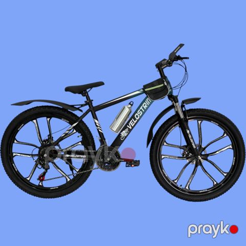 Velostrim 26-HZ-10D_JU191 Dağ Velosipedi, Qara/Göy — Bakı