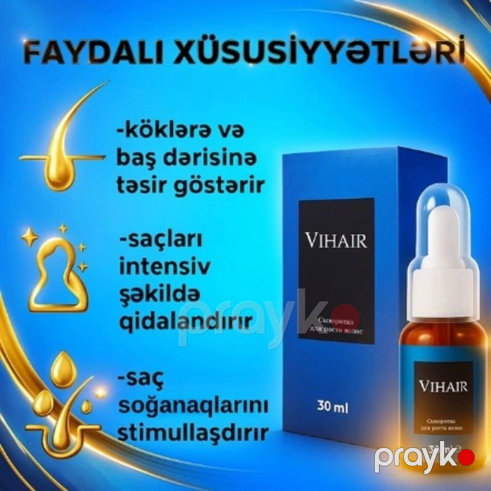 Saç uzanması üçün zərdab Vihair 30 ml, 2 əd — Mallar, Bakı (2)
