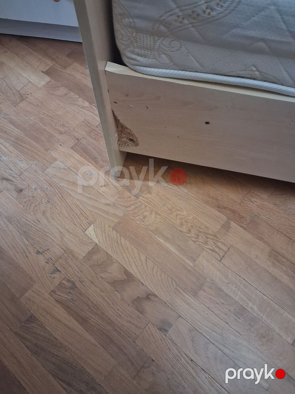 Tək nəfərlik çarpayı + döşək - Ölçü: təxminən 90x200 sm (tək ölçü) — Yataqlar, Bakı (5)