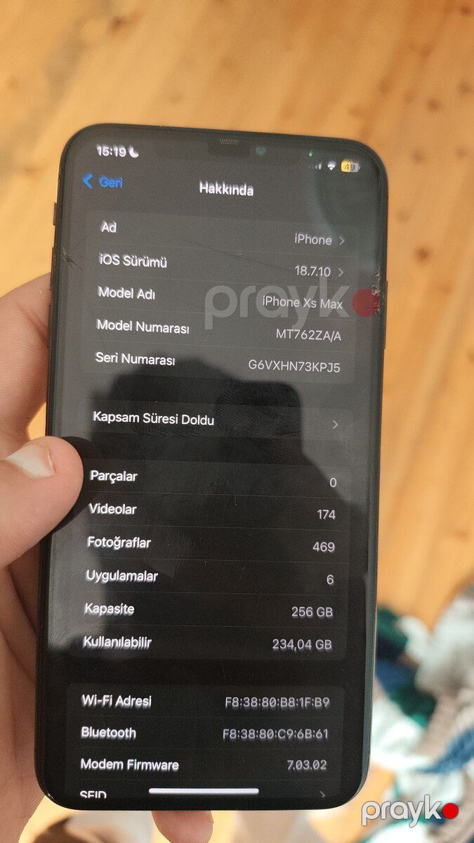 Apple iPhone XS Max Silver 256GB/4GB — Smartfonlar, Bakı (3)