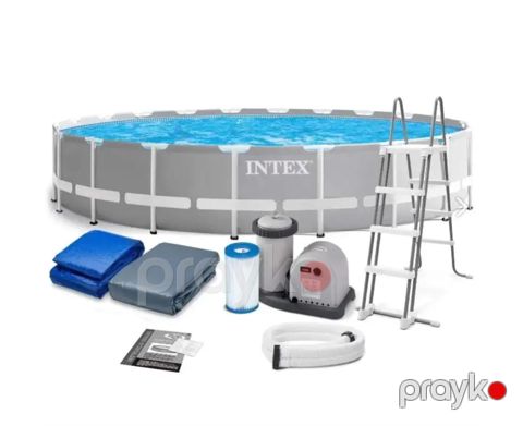 Karkaslı hovuz Intex, boz, 549x122sm, 24311 L — Bakı