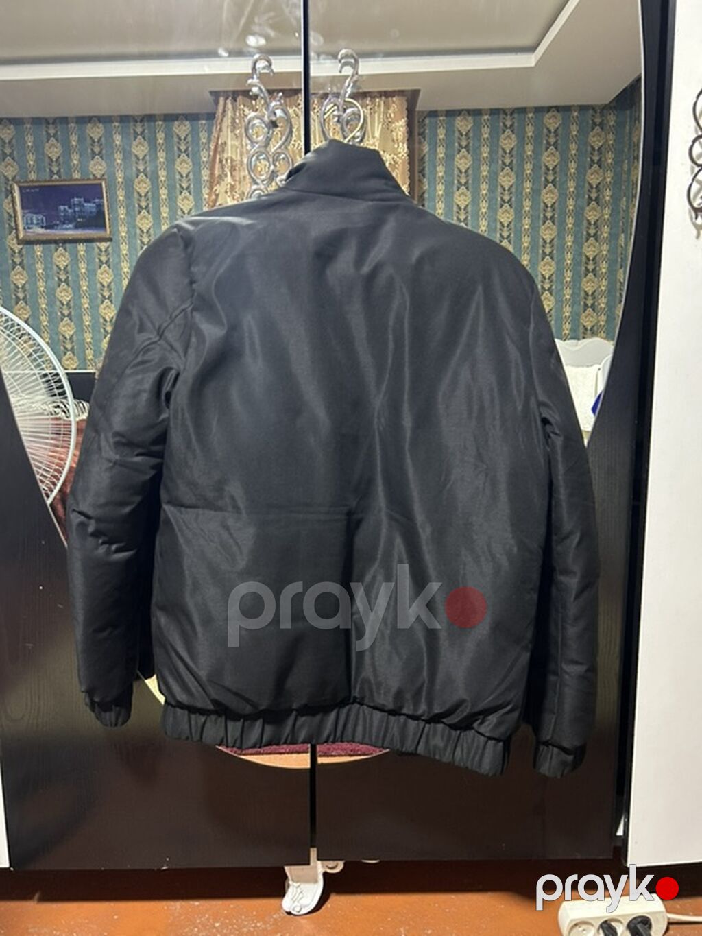 Qara kişi qış gödəkçəsi - Rəng: qara, mat fakturalı parça - Model — Kurtkalar, Mehdiabad (2)