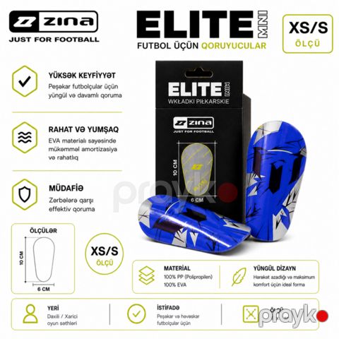 Qalxanlar dəsti Elite Mini Zina, göy, ölçü XS/S — Bakı
