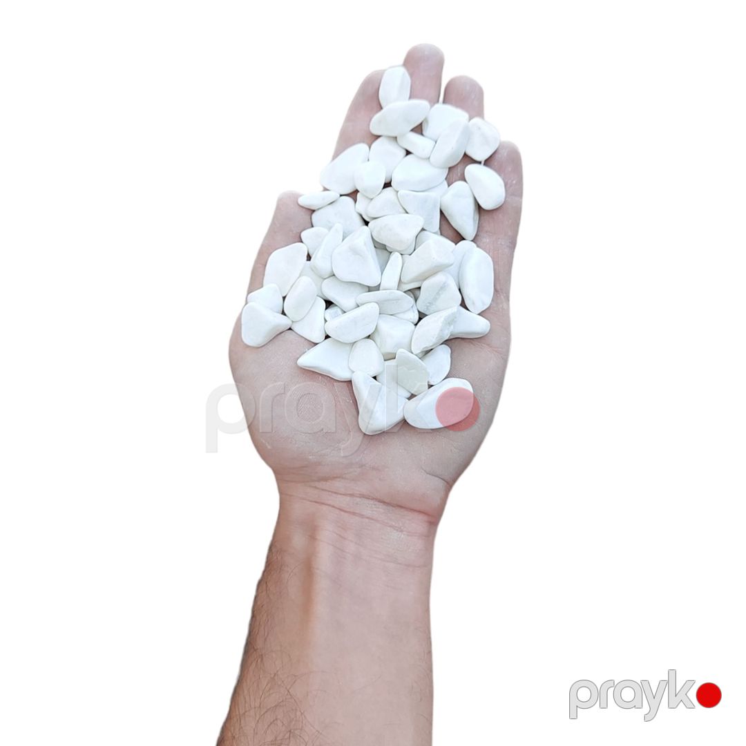Dekorativ daşlar F35-ag-302, ağ, 1-2 sm, 1 kq — Mallar, Bakı (2)