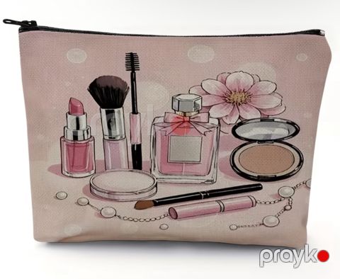Kosmetik çanta, rəngbərəng, kətan, 16x22 sm — Bakı