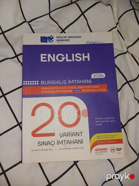 Məhsul: “English – Buraxılış imtahanı 2024” (DİM formatı) Təsvir — Bakı