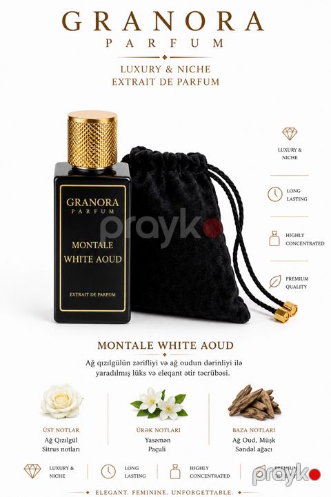 Granora Parfum White Aoud uniseks Extrait De Parfum 20 ml — Bakı