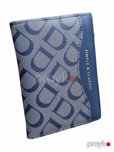 Qadınlar üçün pulqabı, poliuretan, göy, 12.5x9 sm, 6 kart bölməsi, Çin istehsalı - Yadas_D2000-B168_Dark-Blue — Bakı