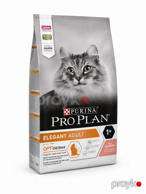 Yetkin pişiklər üçün quru yem Pro Plan Purina Elegant Adult qızılbalıq ilə 1 kq — Bakı