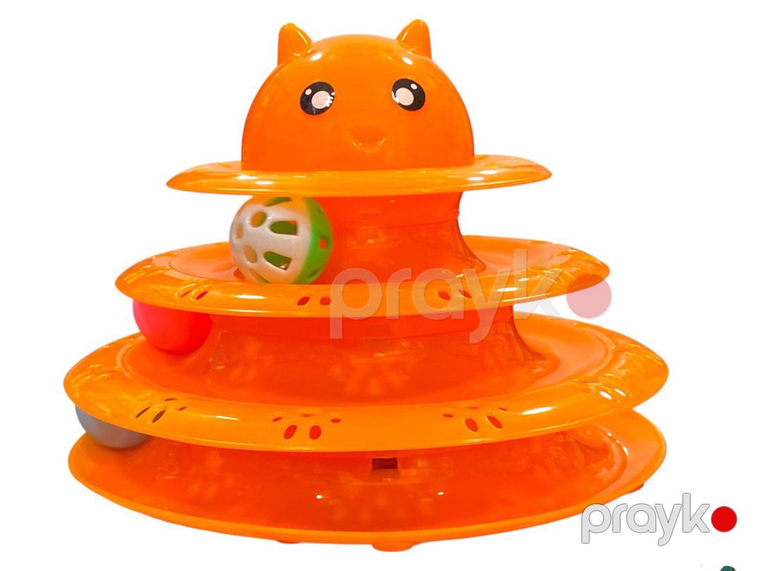 Pişiklər üçün oyuncaq K-522-12-50 Cat turntable toy narıncı — Mallar, Bakı (2)