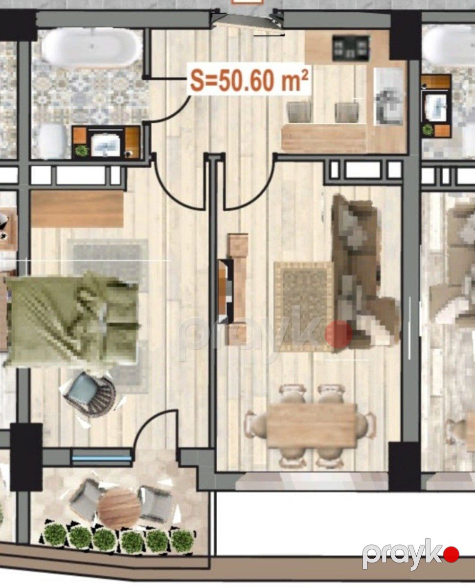 Satılır 2 otaqlı yeni tikili 52 m² — Mənzil, Bakı (2)