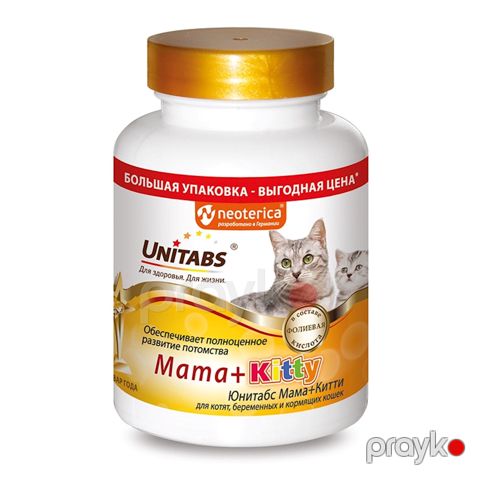 Hamilə və laktasiya zamanı pişiklər üçün vitaminlər Unitabs Mama+Kitty, 200 əd — Bakı