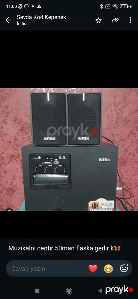 IN TEX musiqi mərkəzi – 2.1 sistem - Marka: Intex - Komplekt: 1 — Gəncə