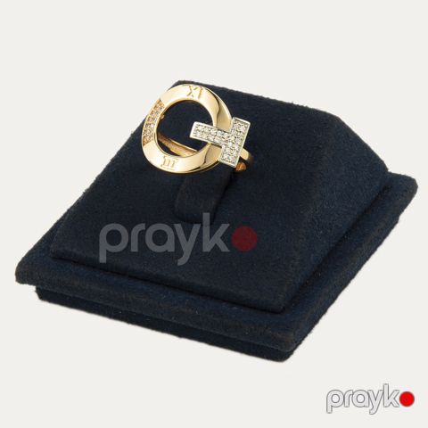 Üzük qadınlar üçün VJ3756, qızıl 750 əyar, brilyant — Bakı