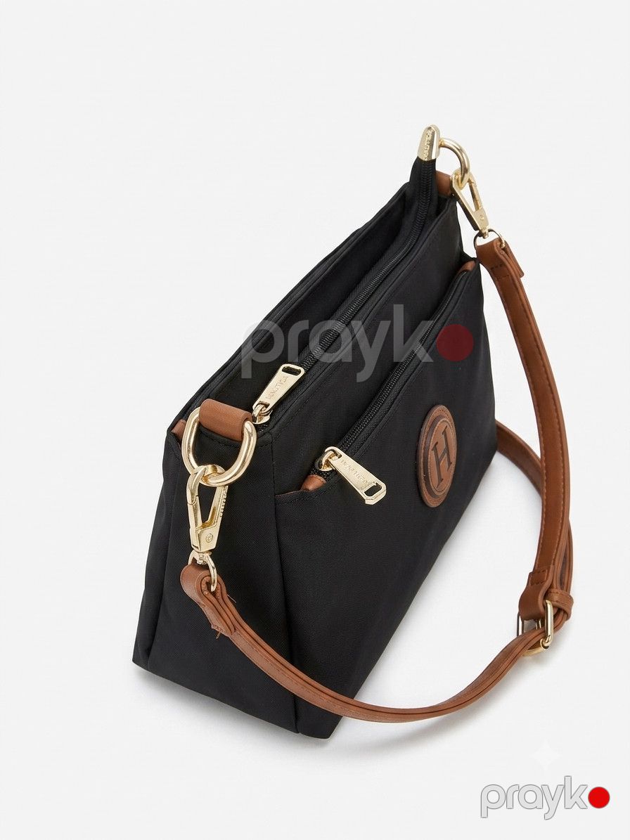 Çiyin çantası No brand, Qara, Plaşlıq parça, 25 sm — Mallar, Bakı (2)