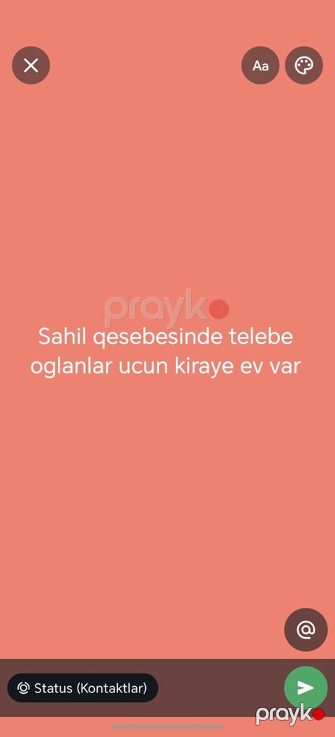 Sahil qəsəbəsində tələbə oğlanlar üçün kirayə ev. - Yer: Sahil — Sanqaçal