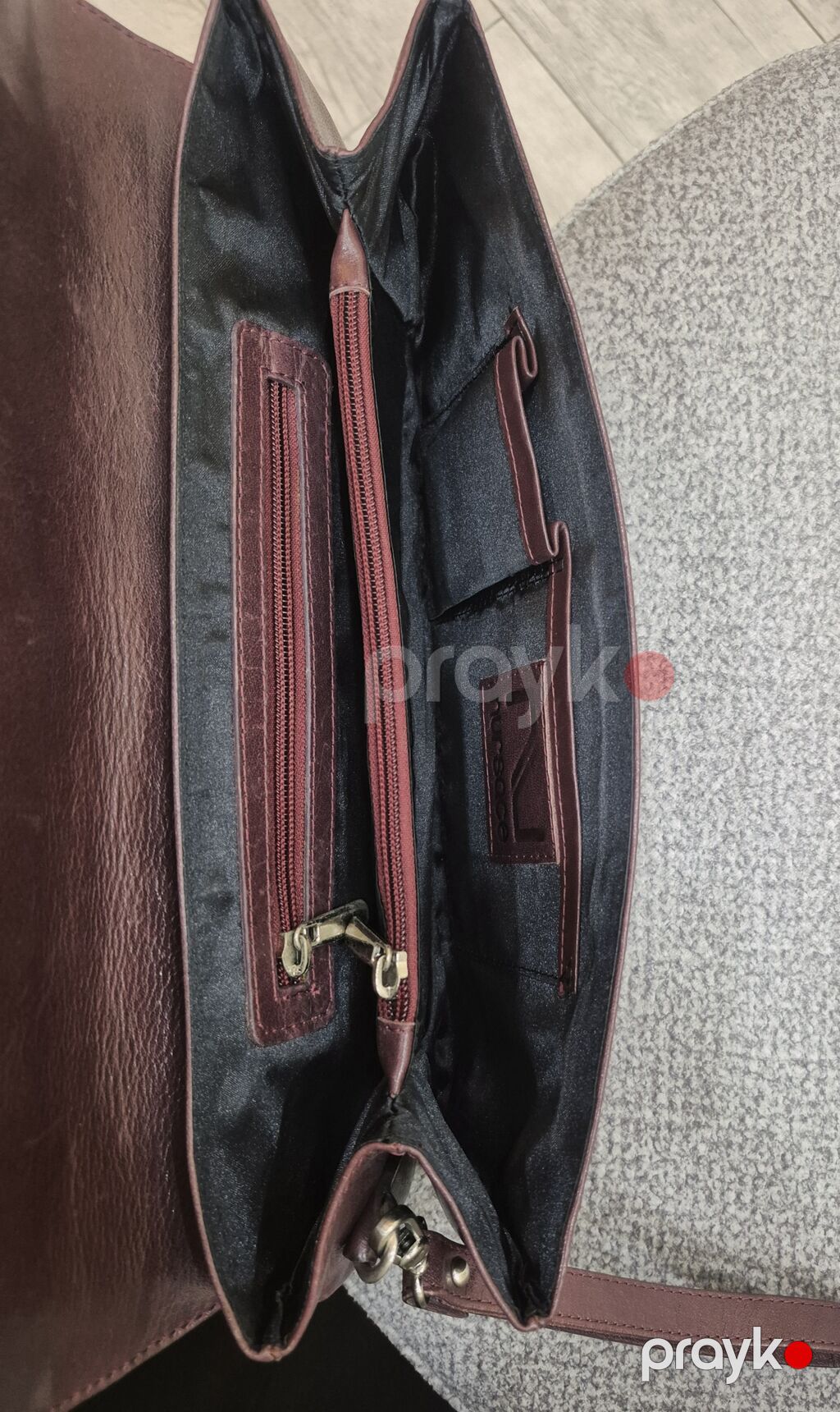 Qadın dəri clutch/çanta – tünd qəhvəyi - Material: yumşaq dəri — Çantalar, çamadanlar, cüzdanlar, Bakı (2)