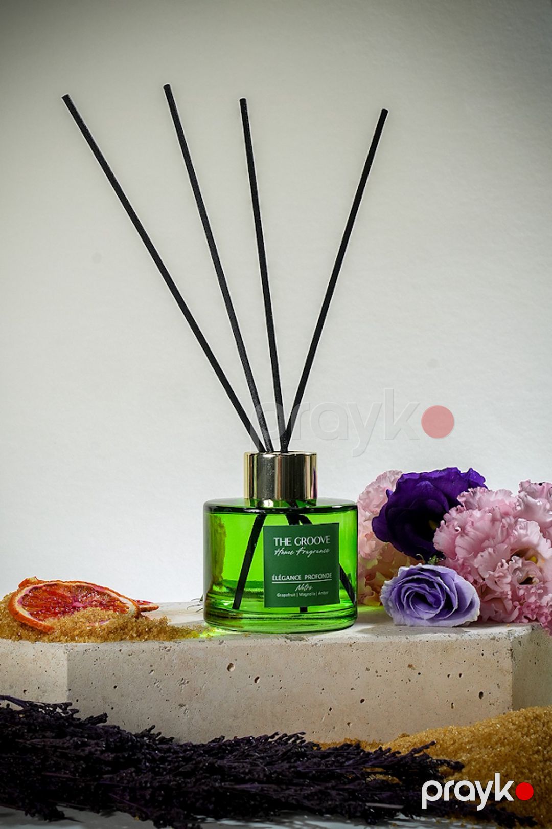 Aromatik diffuzor The Groove Green Square Floral Mandarin ELE.10.102.100, 100 ml, məhsul çeşiddə — Mallar, Bakı (2)