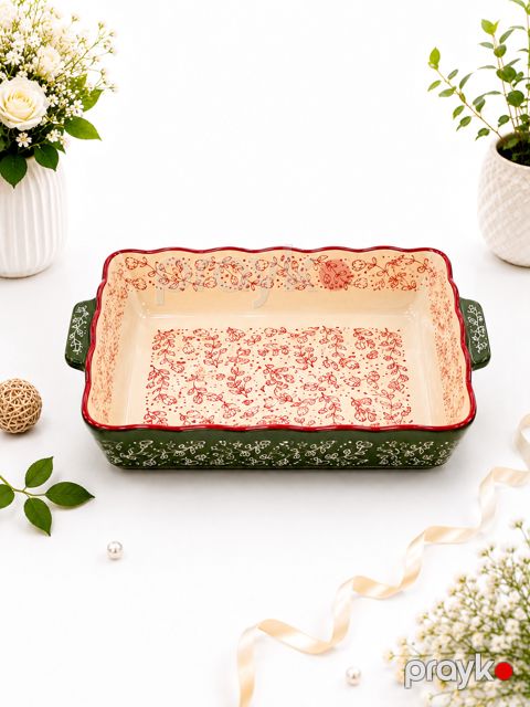 Bişirmə qabı, Düzbucaq, 1600 ml, Keramika — Bakı