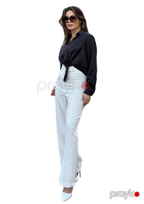Qadınlar üçün uzunqol bluz Vetex_5, qara, atlas, ölçü M — Bakı