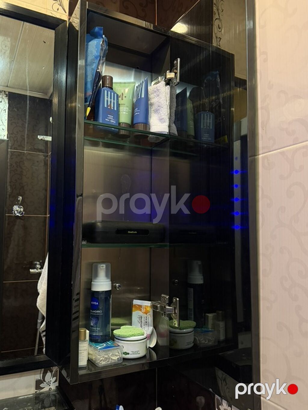 Ölçü 45x75 Vanna otağı üçün lavabo dəsti – güzgülü asma şkaf və alt — Santexnika, Bakı (4)