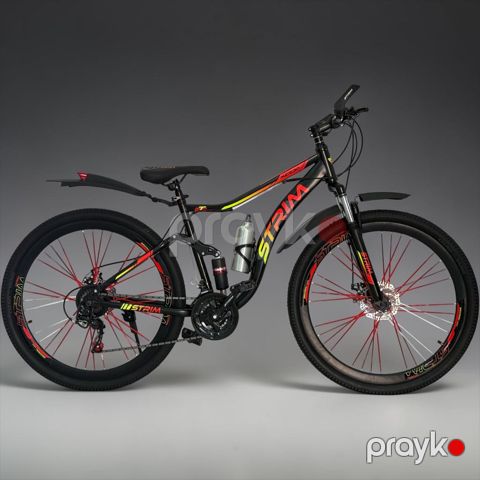 Dağ velosipedi Strim Neon X, 26", qara/qırmızı — Bakı