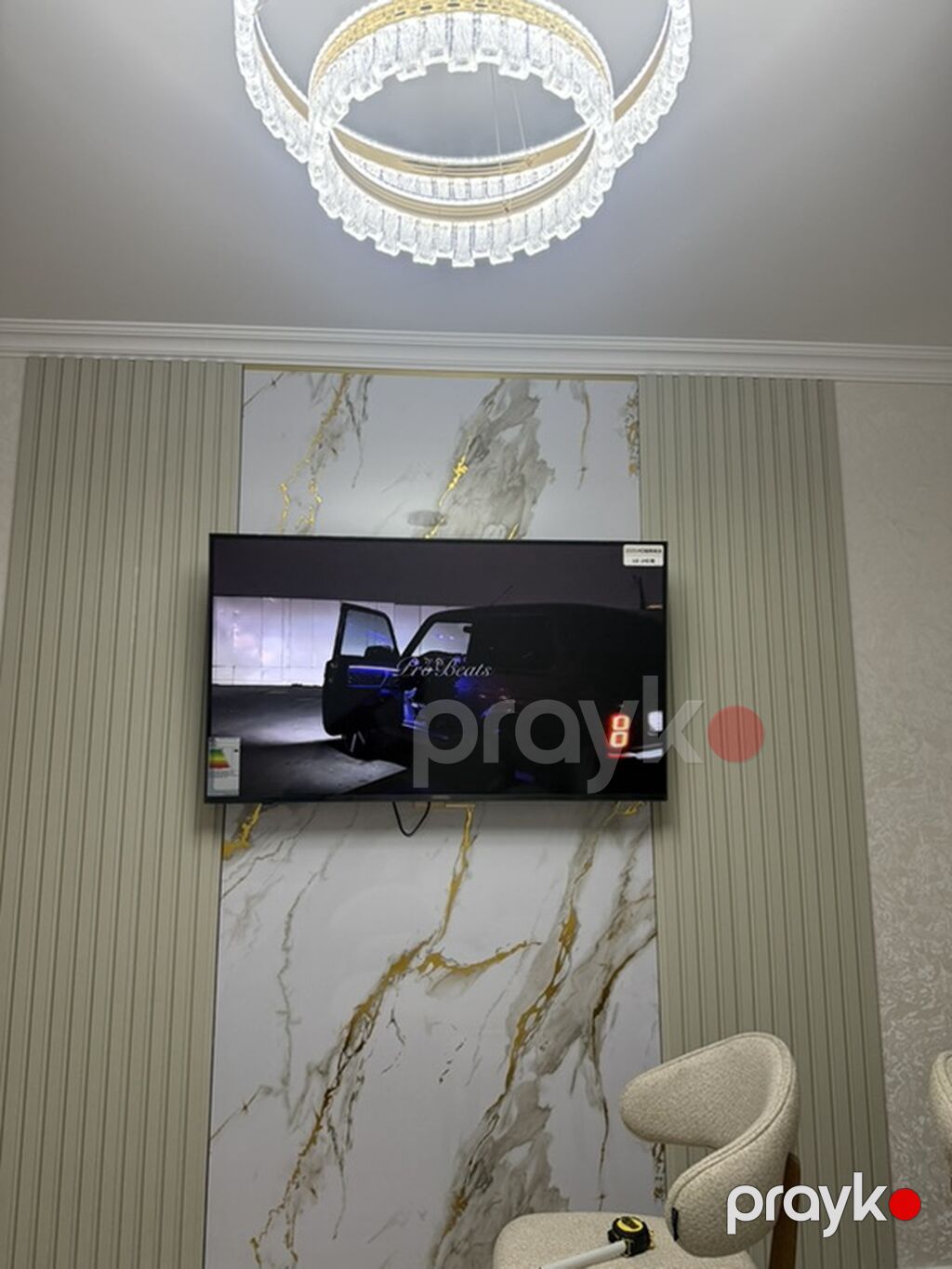 UA75/55 139cm İlk defe qutudan açıldı divara vuruldu böyük oldugu — Plitka və örtü materialları, Bakı (3)