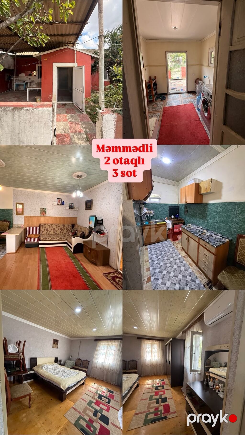 Məmmədli qəsəbəsində 12 sot torpaq içinde 2 tikilsi var bölüb verə — Ev, villa, Digah (2)