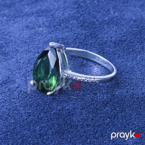 Qadınlar üçün gümüş üzük Azgold 175 Gümüşü/Yaşıl VJ496288 No Brand — Bakı