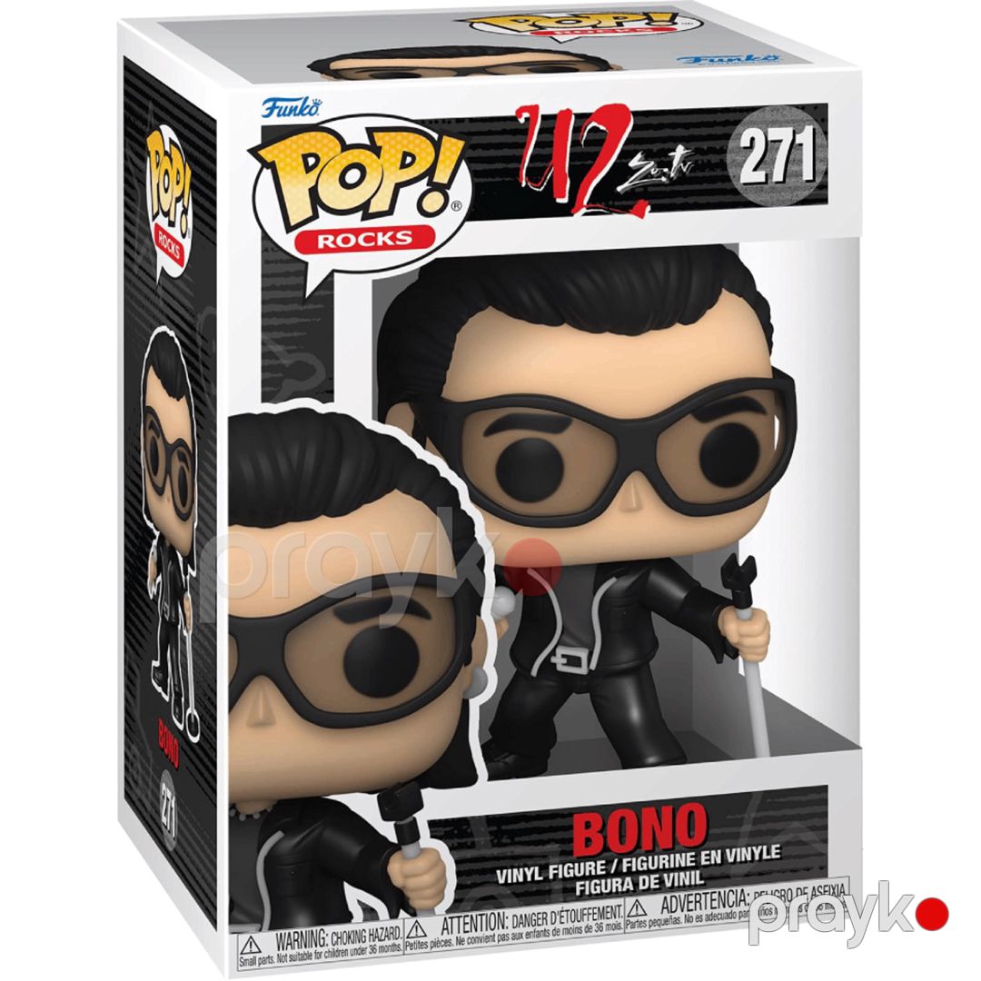 Fiqur Funko POP Rocks: U2 - Zoo TV - Bono, vinil, 10 sm, 3+ yaş — Mallar, Bakı (2)