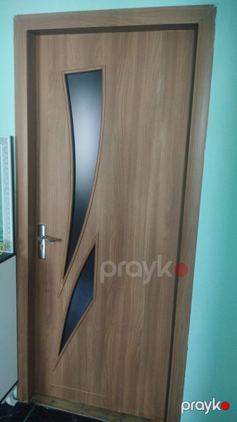 Taxta naxışlı daxili qapı - Material: ağac teksturalı MDF/laminat — Bakı