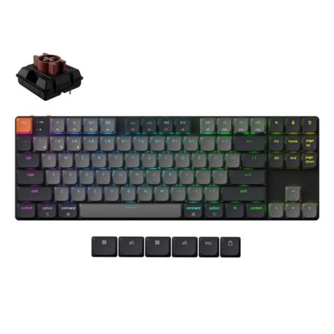 Simsiz oyun klaviaturası Keychron K1 RGB Backlight Brown Switch (K1X-B3-AZ) — CAUTECH — Periferiya cihazları