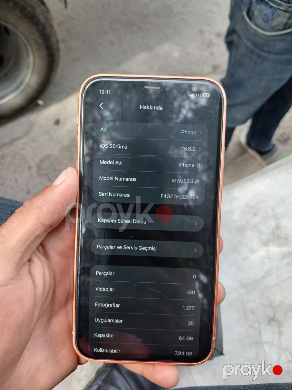 IPhone 11, 64 GB, Narıncı, Simsiz şarj, Face ID — Apple iPhone, Digah (7)