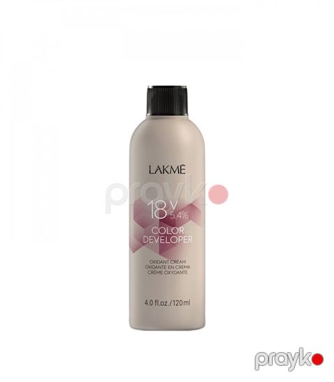 Saçlar üçün krem-oksidləşdirici Lakme Color Developer 18V (5.4%), 120 ml — Bakı