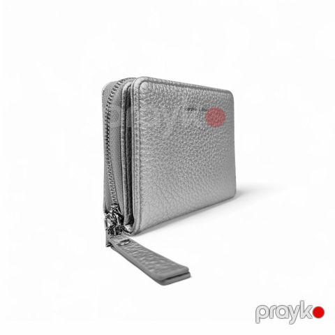 Portmone Saralyn, Gümüşü, Poliuretan, 9х11 sm — Bakı