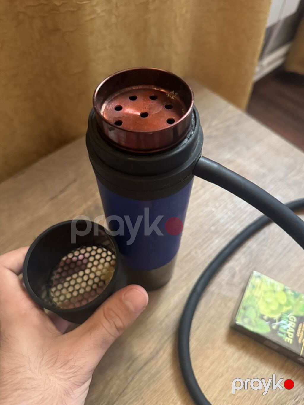 Kompakt şüşəsiz qəlyan (portable hookah) dəsti – Silindr formalı — Elektronik siqaretlər, Digah (3)