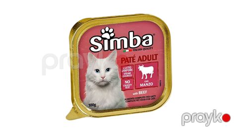 Pişiklər üçün nəm yem Simba Pate Beef, 100 q — Bakı