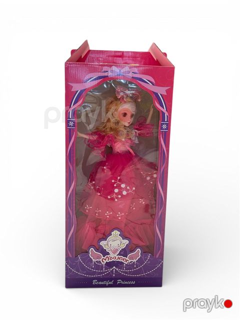 Kukla Mixueer Beautiful Princess, plastik, çəhrayı, 60 sm, 3+ yaş — Bakı