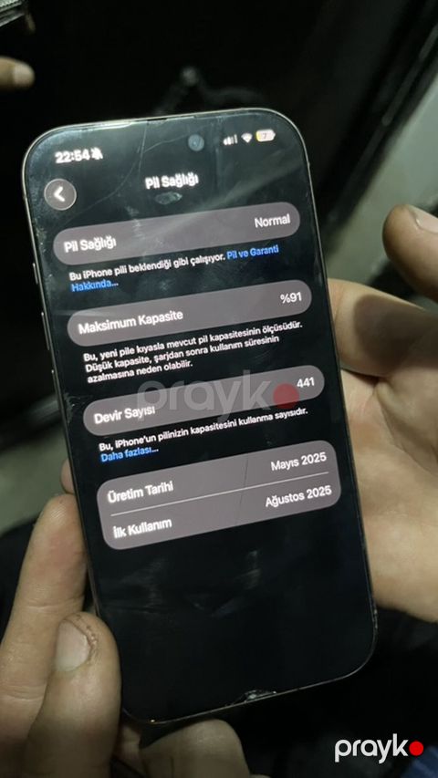 IPhone 16 Pro, 128 GB, Desert Titanium, Barmaq izi, Face ID — Gəncə