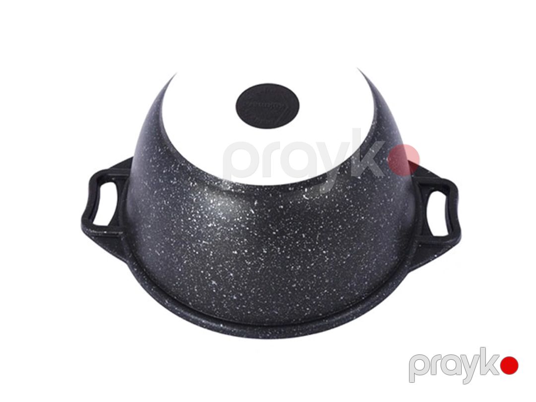 Qazan Kukmara Мраморная kmt22a, qapaq ilə, alüminium, qara, 20 sm, 2 l — Mallar, Bakı (3)